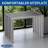 DanDiBo Sitzhocker Edelstahl Modern Wetterfest Metall Produktbild-Vorschau 6