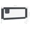Kleinkind-Bettschutzgitter Dunkelgrau 160x25 cm Stoff Produktbild-Vorschau 8