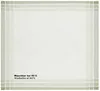 A single white handkerchief with green stripes on the border. Produktbild-Vorschau