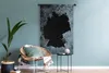 MuchoWow® Wandteppich Wandbehang Karte - Deutschland - Grau Produktbild-Vorschau 5