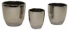 Mega Collections Blumentopf Emperor - rund - silber - D20 x Produktbild-Vorschau 2