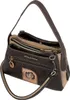 A brown and beige handbag with a shoulder strap, shown against a white background. Anteprima dell’immagine prodotto