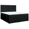 Boxspringbett mit Matratze Schwarz 200x200 cm Stoff Produktbild-Vorschau 3