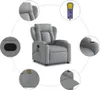vidaXL Massage-Relaxsessel, hellgrauer Stoff Produktbild-Vorschau 5