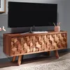 Table en bois massif de sheesham 92x44x35 cm tv commode Voir les images du produit 2