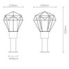 RGB LED Außen Stehlampe, Edelstahl, schwarz, App Steuerung, Produktbild-Vorschau 9