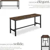 2 bancs Fairfield - Bois foncé industriel, rustique Voir les images du produit 3