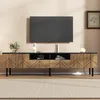 MODFU TV-Schrank Schwarz-Holzoptik,Lowboard 180cm mit Produktbild-Vorschau 1