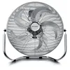 A silver floor fan on a white background. Náhled obrázku produktu