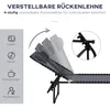Outsunny Sonnenliege Gartenliege 4-stufige Rückenlehne Produktbild-Vorschau 4