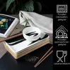 Moritz & Moritz Sushi Set 10tlg Pinselstriche Schwarz Produktbild-Vorschau 3