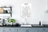 MuchoWow® Poster Stadtplan - Schwarz und Weiß - Haarlem Produktbild-Vorschau 3