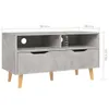 Mobile TV grigio cemento 90x40x48,5 cm Materiale a base di Anteprima dell’immagine prodotto 8