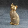 Figurka dekoracyjna kota HARIS złota 7x6x15 cm Podgląd zdjęcia produktu 2