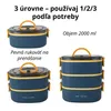 3-poschodová Bento obedová dóza 2000 ml – nepriepustná a Náhľad obrázku produktu 3