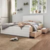 Merax Doppelbett Holzbett 140x200 cm mit 2 Schubladen, Produktbild-Vorschau 4