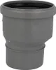 A gray plastic pipe adapter with a black rubber seal at the top, shown against a white background. Podgląd zdjęcia produktu