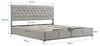 MODFU Polsterbett 180 x 200 Doppelbett mit 102,5 cm hohem Produktbild-Vorschau 4