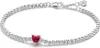 Tennisarmband für Damen mit Herz aus Sterlingsilber von Produktbild-Vorschau 1