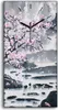 Wanduhr Leinwand Bild Uhr 30x60 Chinesisch Landschaft Produktbild-Vorschau 1