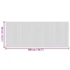 vidaXL Tappeto rettangolare naturale 80x200 cm Bamboo Anteprima dell’immagine prodotto 10