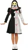 Clown Horror Halloween Costume Creepy Fun Rosso Nero Bianco Anteprima dell’immagine prodotto 8