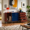 Sideboard 160x40x80cm MDF, Schiebetüren Hochglanz, 4 Produktbild-Vorschau 2