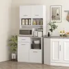 HOMCOM Mobile da cucina, mobile alto con ripiano Anteprima dell’immagine prodotto 2