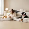 Orthopädisches Hundebett Mittelgroße Hunde 91x68cm Beige Produktbild-Vorschau 8