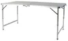 Großer Alu Klapptisch höhenverstellbar Campingtisch Tragegriff L120xB60xH58/70cm Produktbild-Vorschau