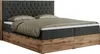 Boxspring s dřevěným dekorem a prošívaným čelem AMORE s Náhled obrázku produktu 4