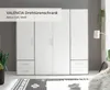Kleiderschrank "Valencia" in Beton Optik / Weiß mit 4 Produktbild-Vorschau 9