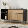 MODFU Buffet 4 Portes et 1 Tiroir - Bahut de Salon avec Voir les images du produit 3