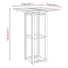 Möbel Bistrotisch 75x75x110 cm Massivholz Akazie - Produktbild-Vorschau 8