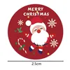 Weihnachtsaufkleber Rolle 500 Stück Papier Sticker rund 3,8 Produktbild-Vorschau 6