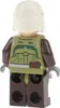 1x Lego Minifigur Star Wars Bounty Hunter oliv grün Helm Produktbild-Vorschau 2