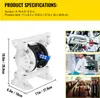 SucceBuy Pompa pneumatyczna z podwójną membraną, 7 GPM, 100 Podgląd zdjęcia produktu 7