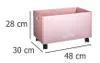 Spielzeugtruhe mit Rollen rosa - Atmosphera créateur Produktbild-Vorschau 7