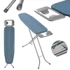 Multiple views of a blue and silver ironing board against a white background. Náhled obrázku produktu
