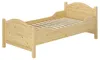 Seniorenbett extra hoch 90x200 Massivholz Kiefer Einzelbett Produktbild-Vorschau 1