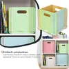 Zusammensteckbare Holzbox 25 cm Mehrfarbig Aufbewahrungsbox für Bücherregale mit einer Tiefe von 25 cm 4 Stück Produktbild-Vorschau