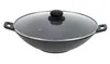 Poêle wok en fonte Krisberg avec couvercle – 31 cm – 4,2 L Voir les images du produit 1