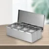 Portaspezie in acciaio inox con 4 scomparti e grande Anteprima dell’immagine prodotto 7