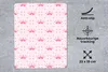 MuchoWow® Mauspad Mousepad Krone - Muster - Rosa 19x23 cm - Produktbild-Vorschau 2