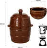 SuperButelki - Beczka kamionkowa 8L hermetyczna Garnek z Podgląd zdjęcia produktu 10