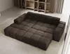Sofa mit Hocker, Couch L-Form, Veloursstoff, Links Sofa, Produktbild-Vorschau 4