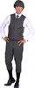 T3179-1600-52 grau Herren Shorts Peaky blinder Hose kurz Produktbild-Vorschau 2