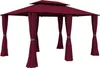 paramondo Comfort Gartenpavillon, 4 x 3 m, bordeaux + Wände Produktbild-Vorschau 1