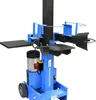 A blue and black electric log splitter is shown against a white background. Náhled obrázku produktu