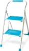 A white and blue two-step stepladder is shown against a white background. Náhled obrázku produktu